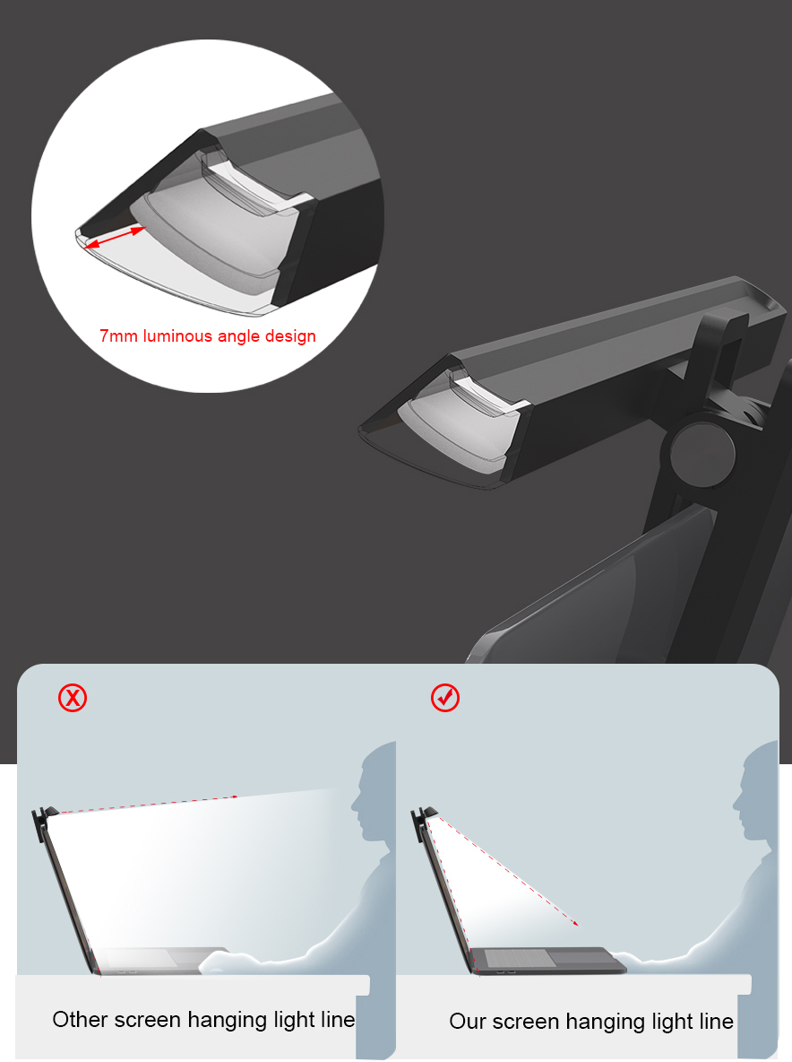 Monitor Light Bar YWD003 detail view