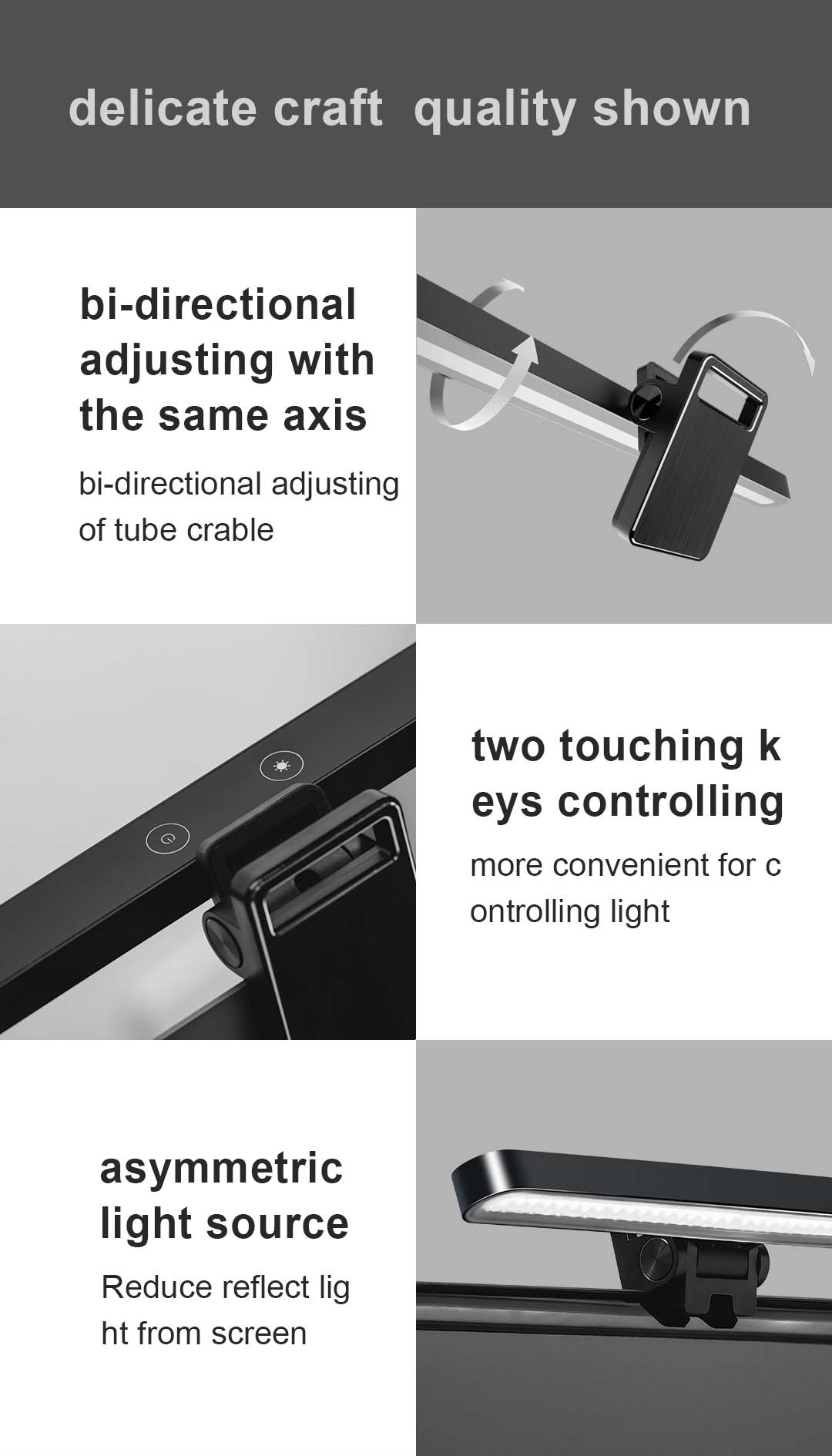 Monitor Light Bar YWD006 detail view