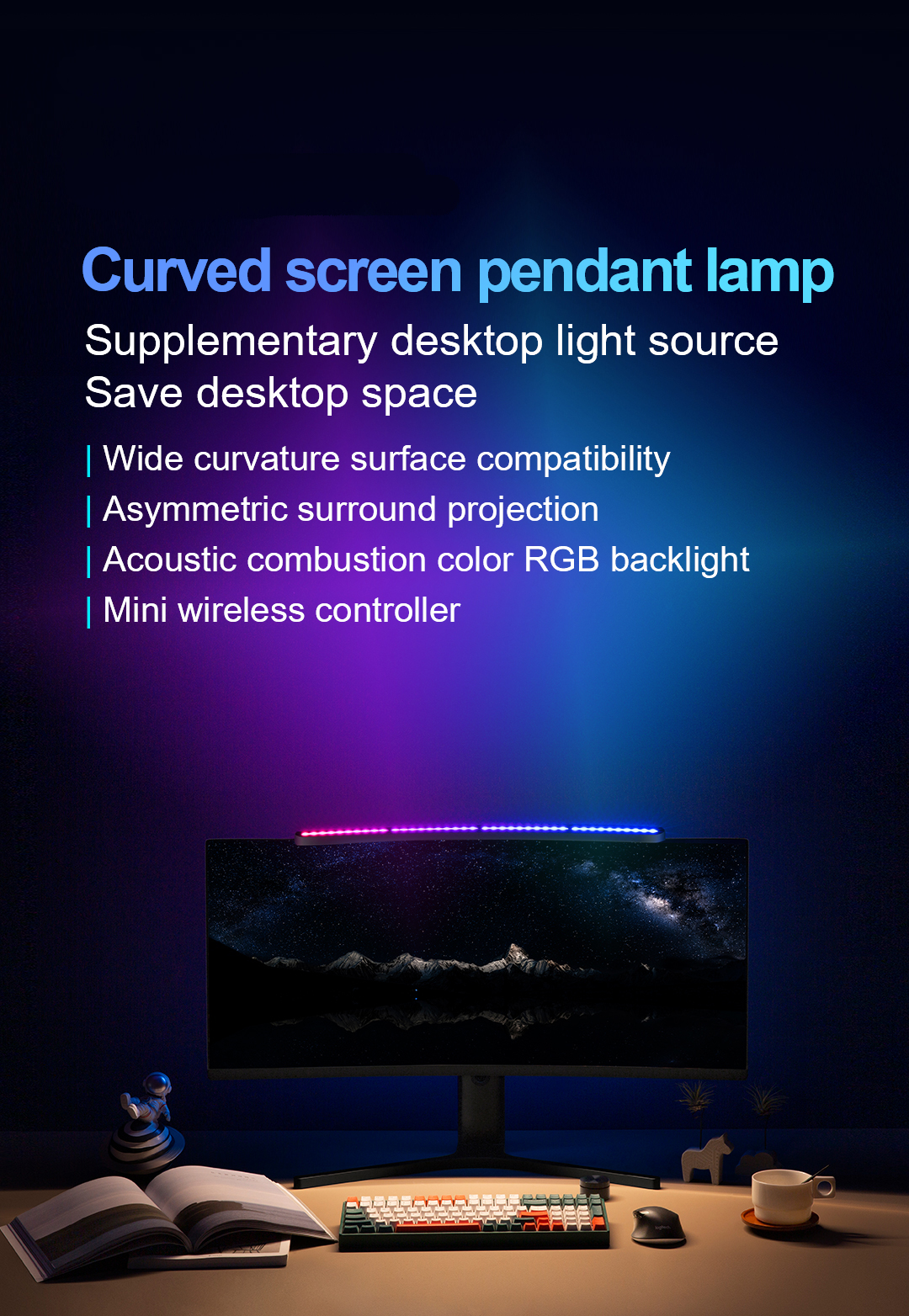 Monitor Light Bar YWD009 detail view